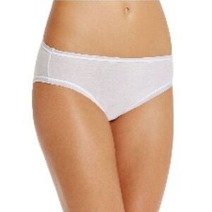 Fine Lines Pure Cotton Hi-Cut Brief in White XXL (Lot of 2 Pair) NWT